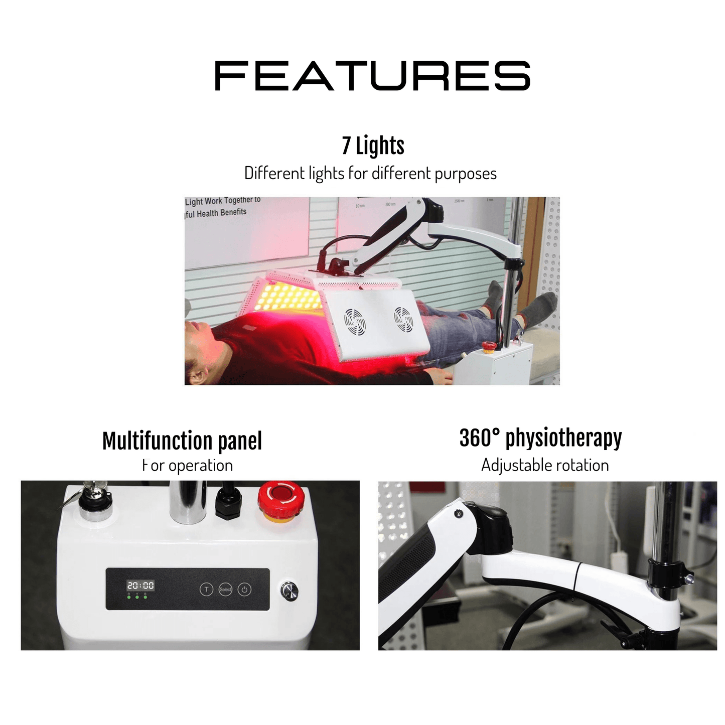 Red Light Therapy Panel on Arm