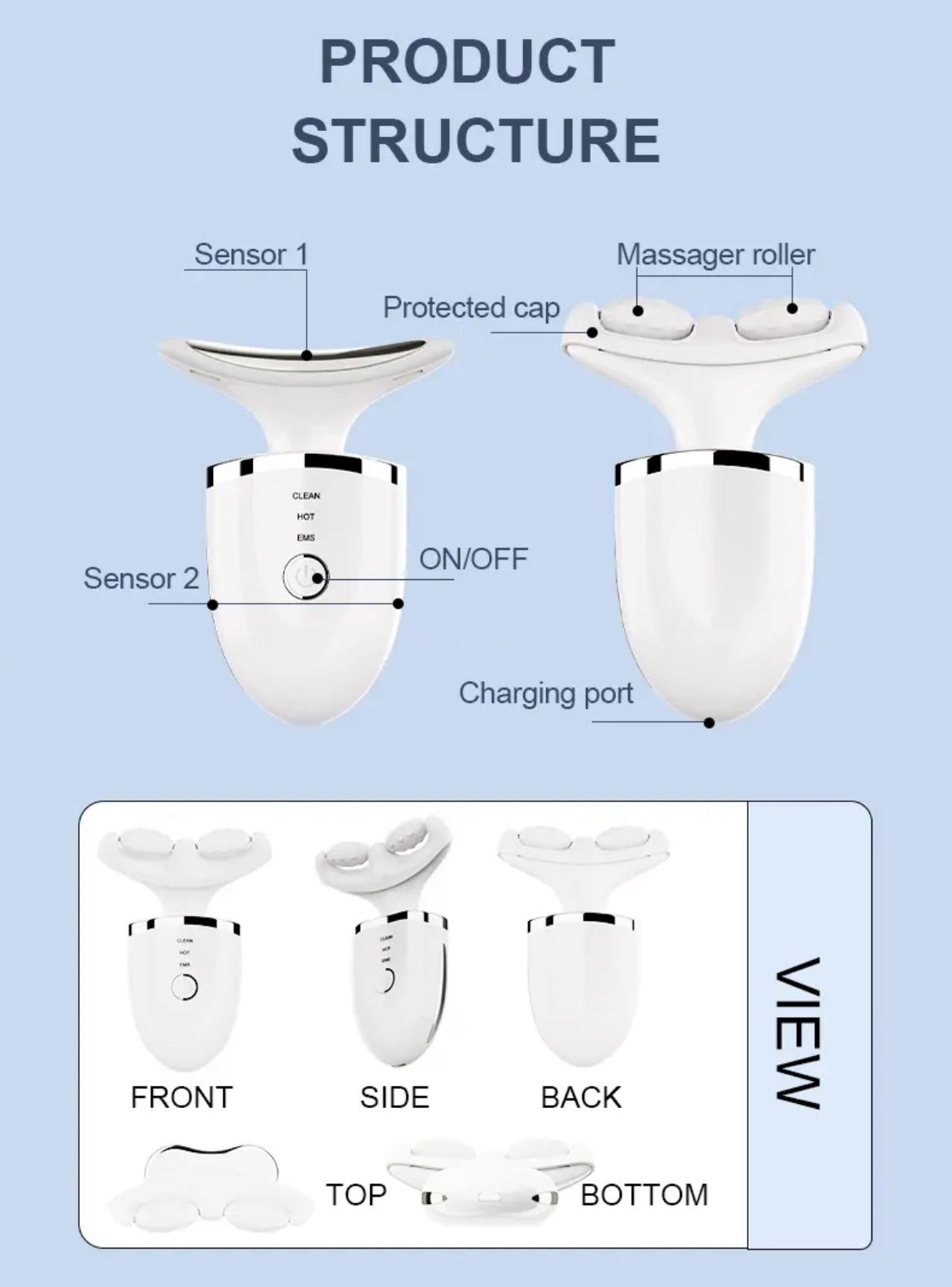 2-in-1 Face & Neck Massager