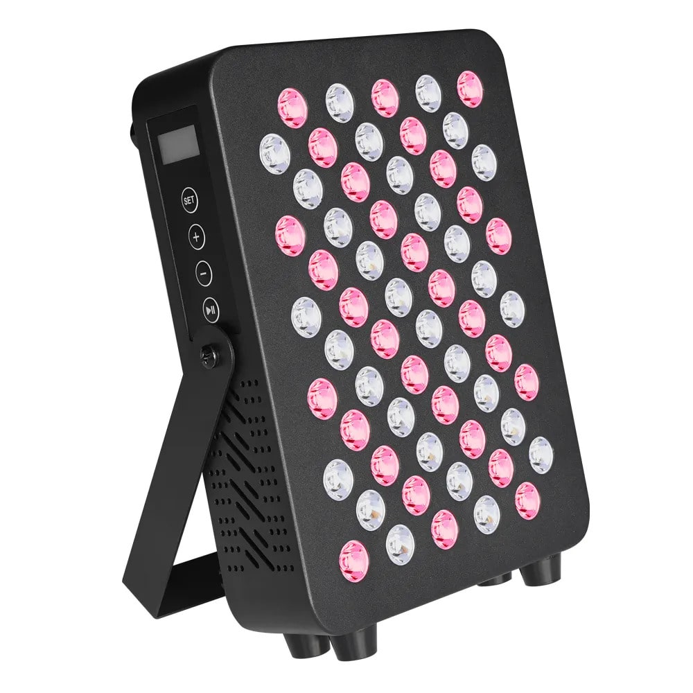 Black panel for red light treatment at home
