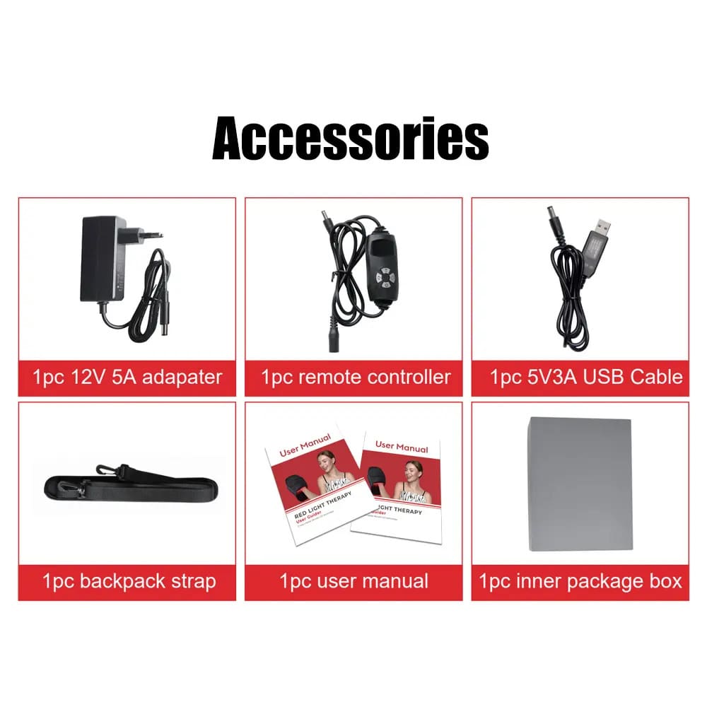 Red Light Therapy Glove accessories