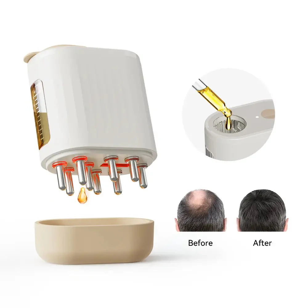 Hairo 2-in-1 Hair Growth Oil Applicator with Red Light Therapy