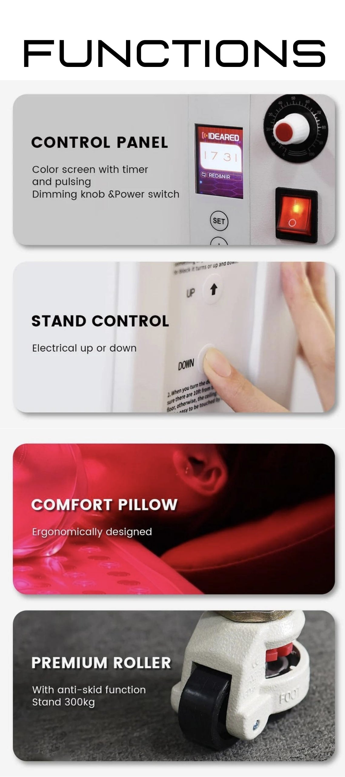 Functions of Red Light Therapy Bed
