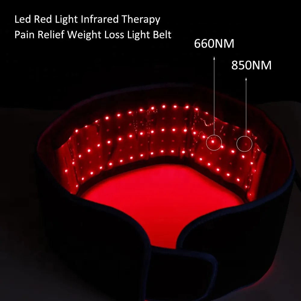 660nm to 850nm red light therapy belt 