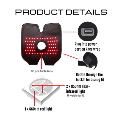 details red light therapy knee brace