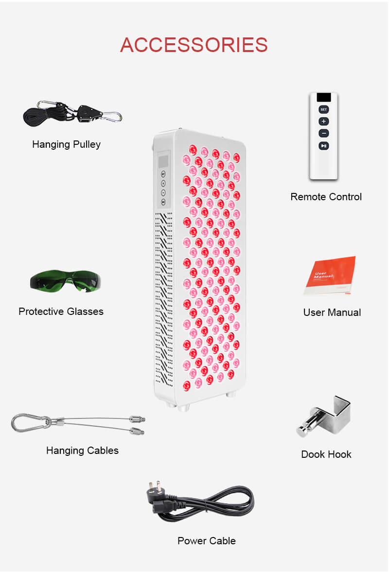 red light therapy panel accessories